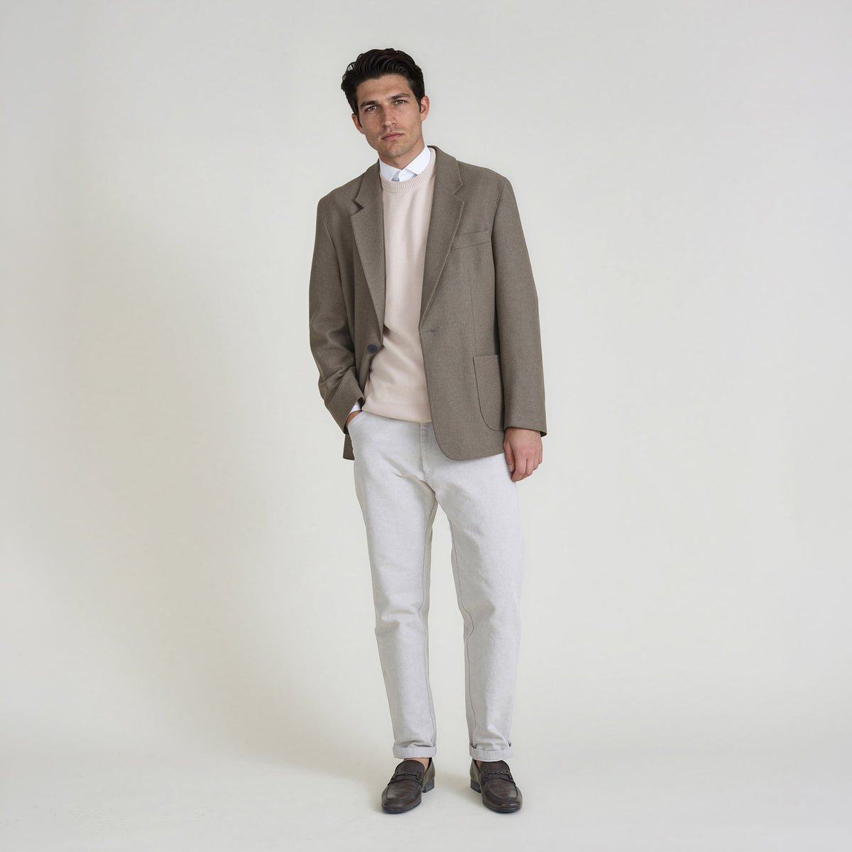 LANA-Veston_man_dark-green_front full