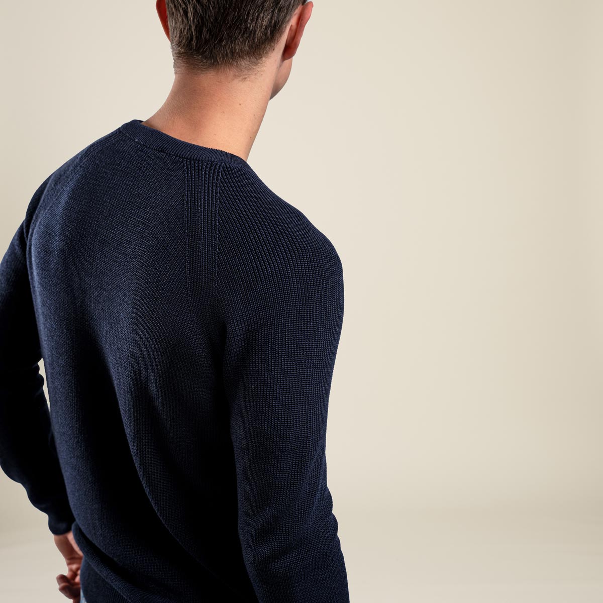 Gerippter Strickpullover LEGNA-MERINO Muntagnard #farbe_dunkelblau