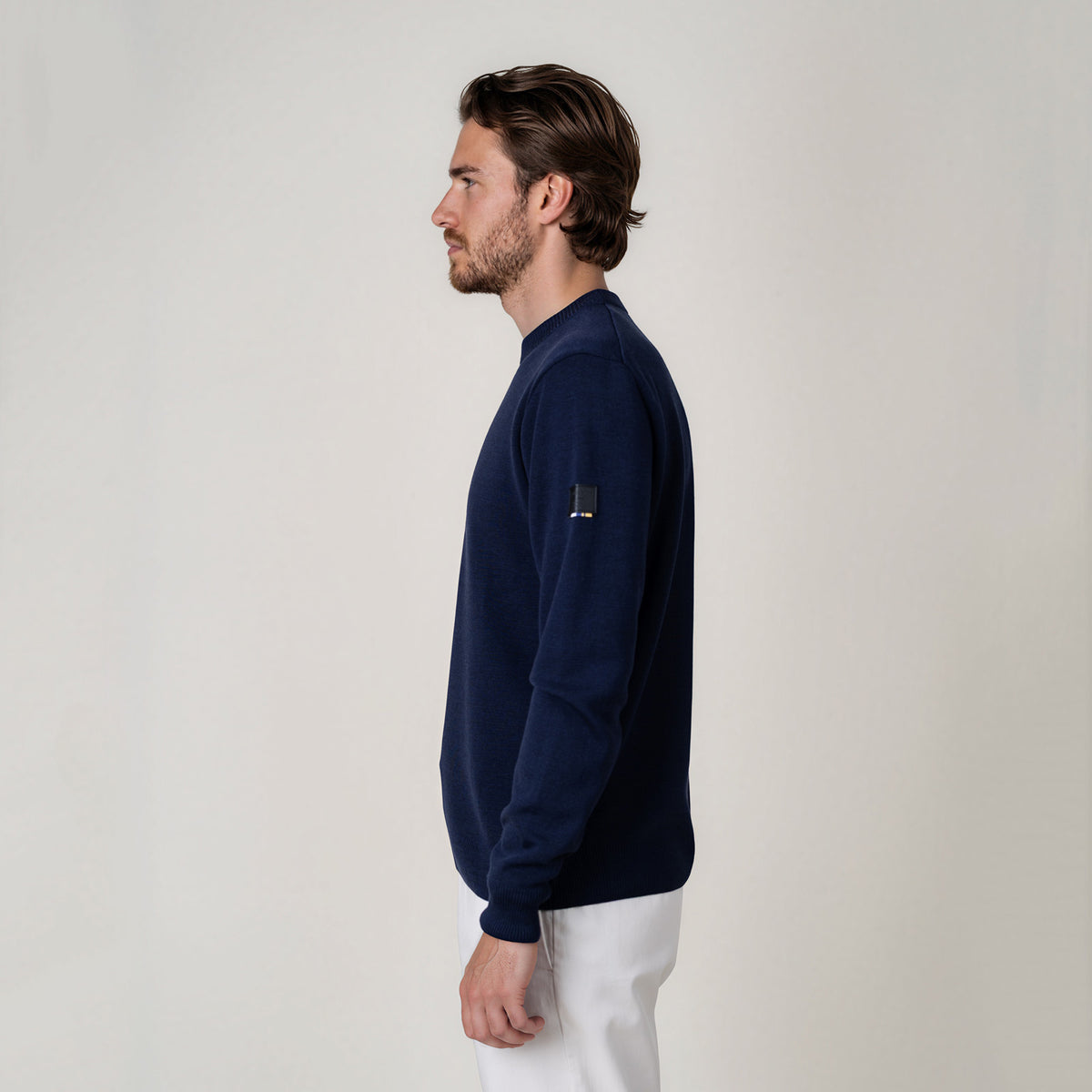LEGNA-Sweater-Midweight_man_dark-blue_side #color_dark blue