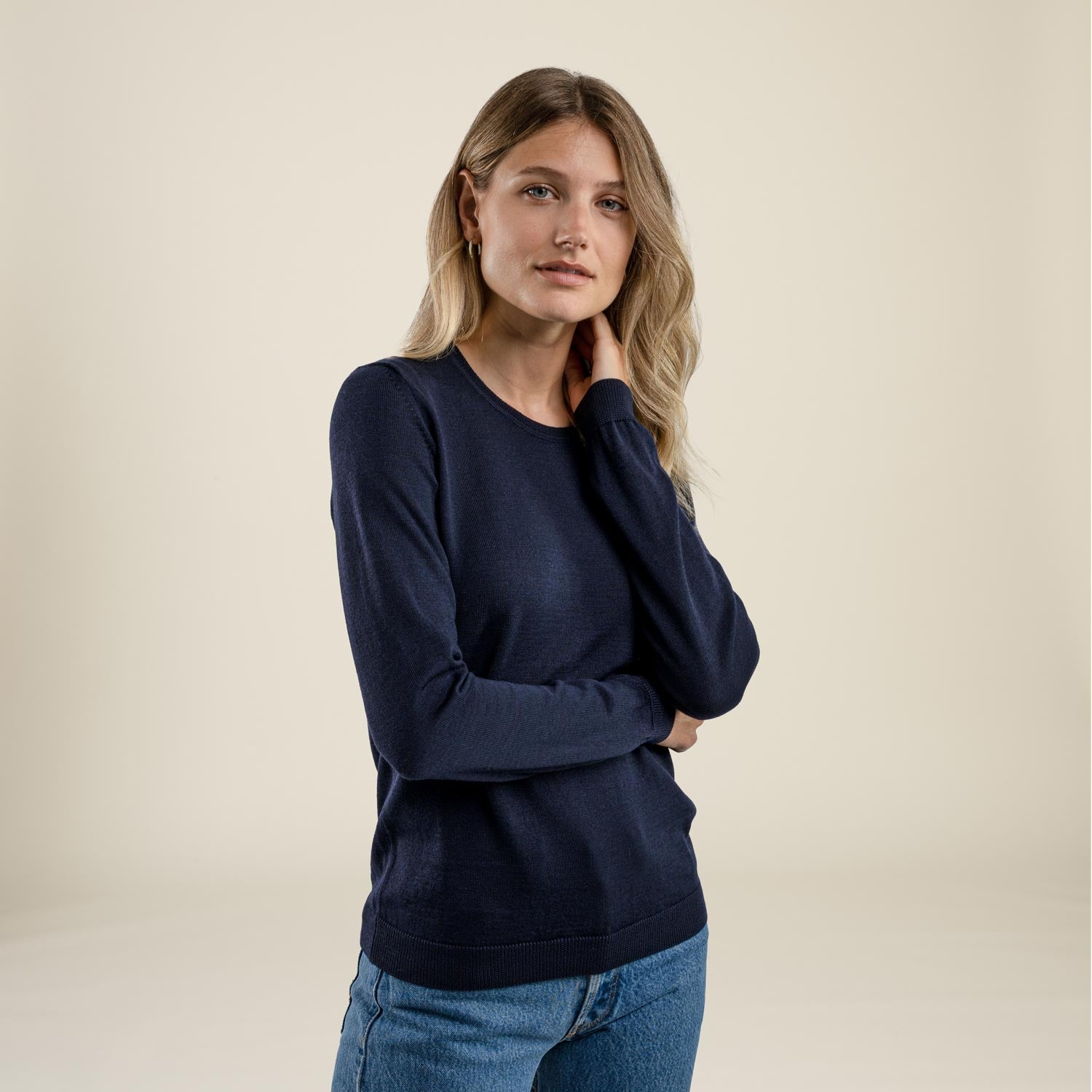 LEGNA-MERINO Strickpullover Muntagnard #farbe_dunkelblau