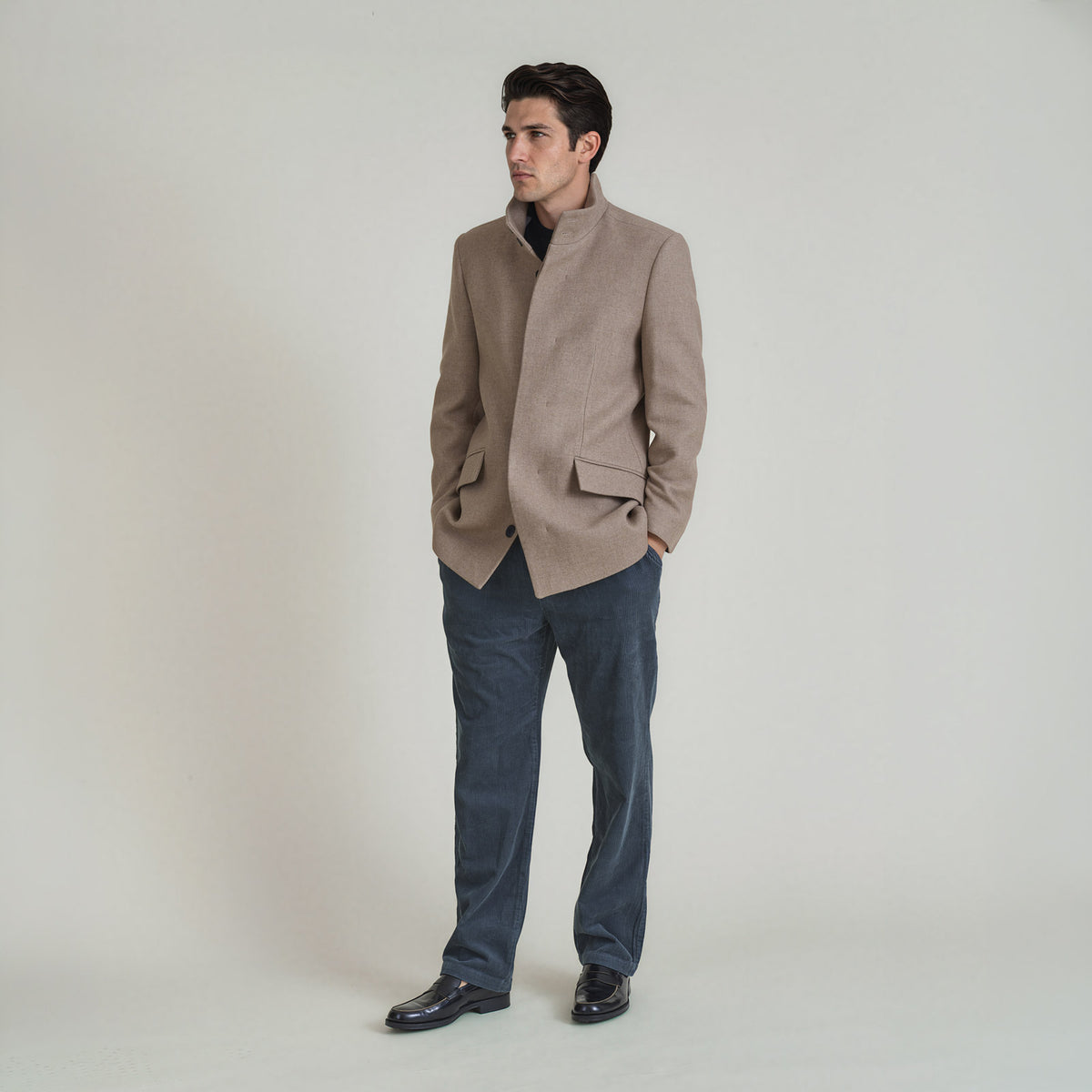 LANA-Jacket_man_sand_front-full-side #color_beige