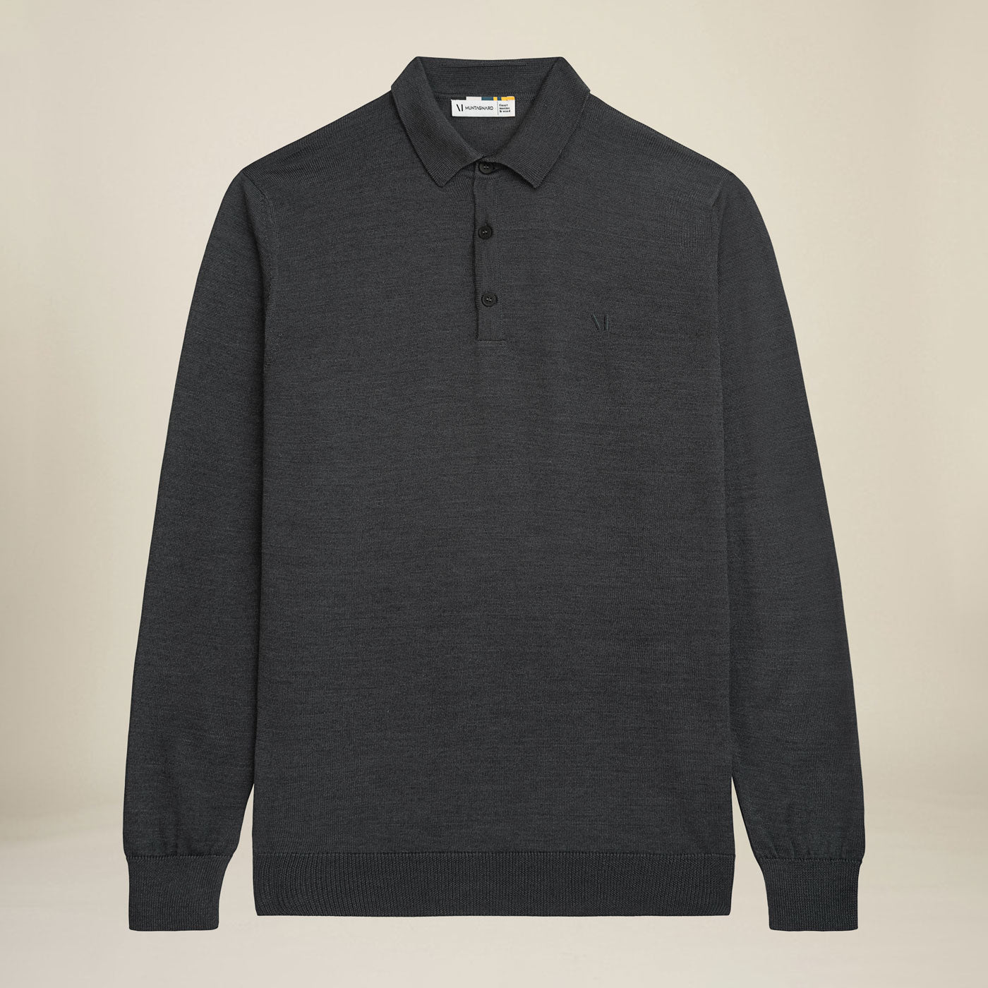 Strickpullover LEGNA-MERINO Polo Pullover Muntagnard #color_anthracite