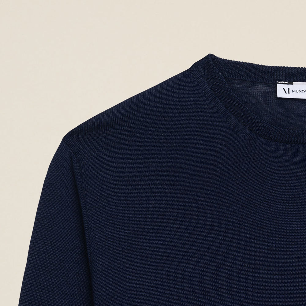 Leichter Strickpullover LEGNA-MERINO Muntagnard #color_dark blue