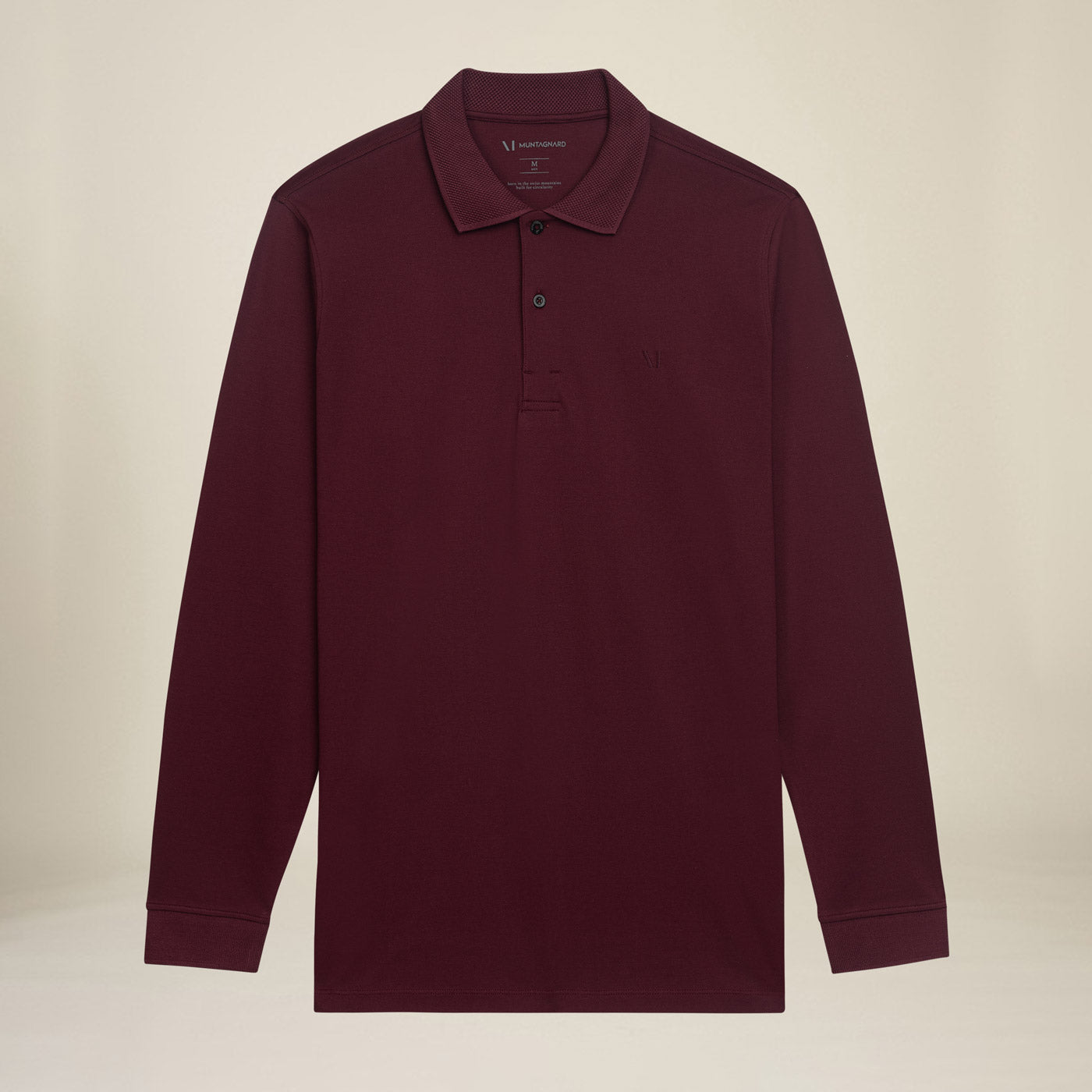 Longsleeve Piqué Polo Shirt_premium cotton #color_bordeaux