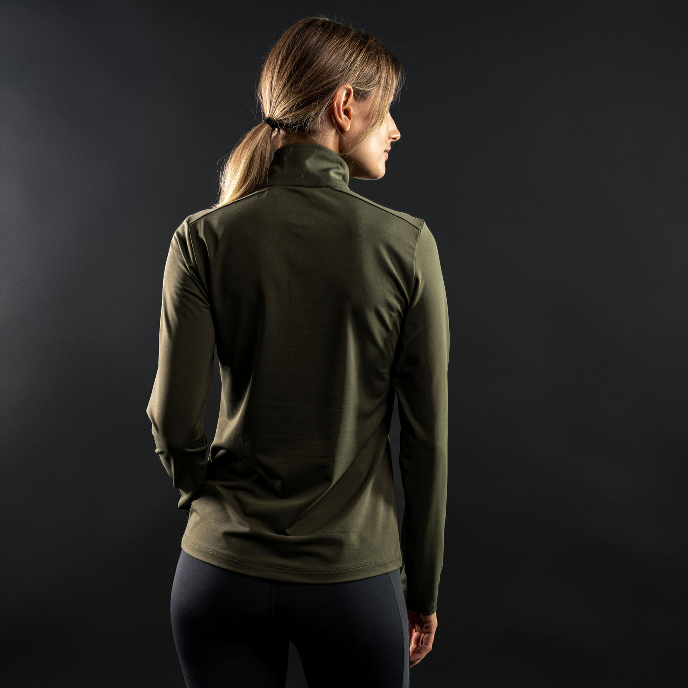 MIUtec Midlayer Half-Zip Muntagnard #color_olive green