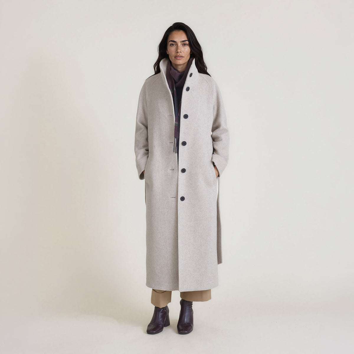 LANA-Raglan-Coat_woman_light-grey_front-full #color_light grey