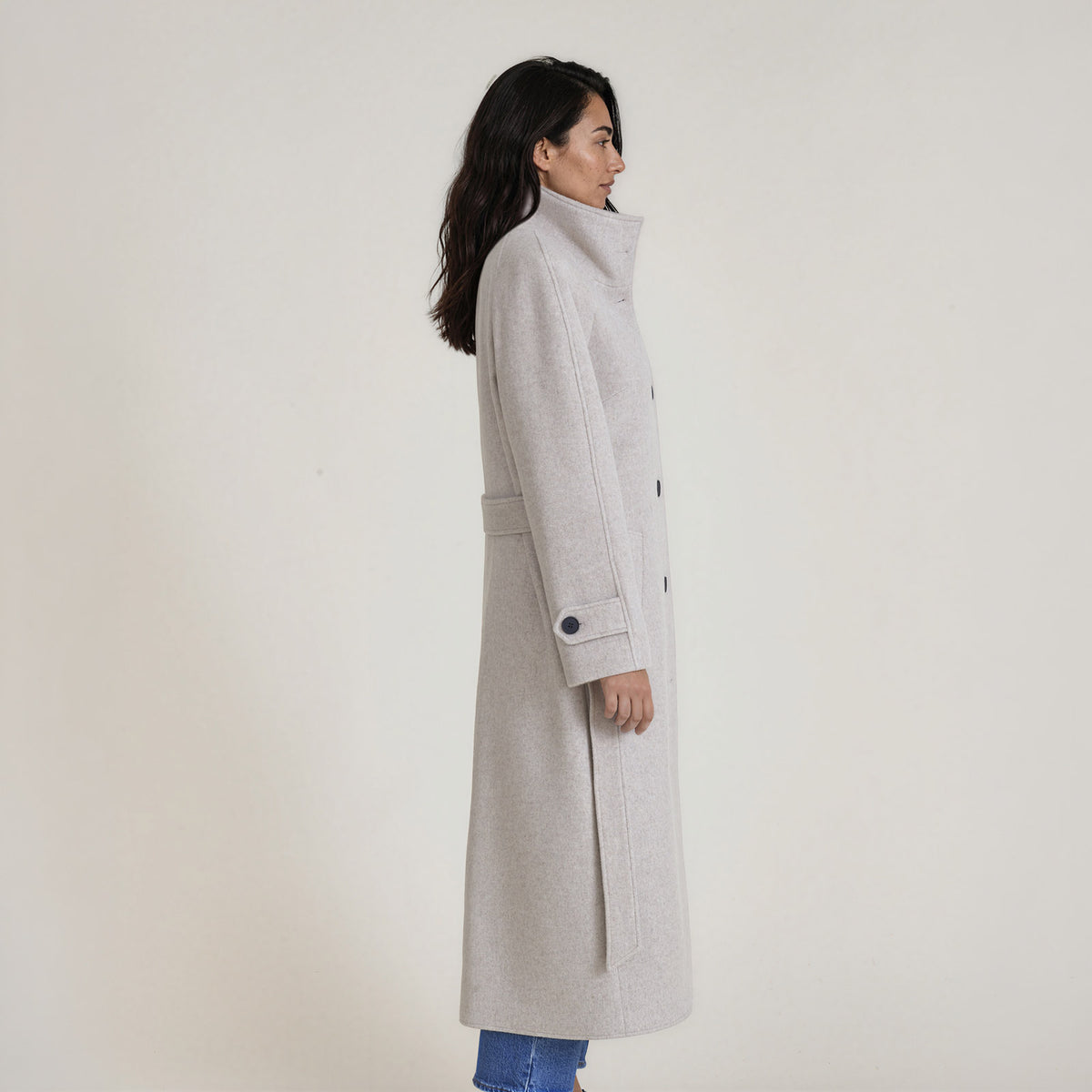 LANA-Raglan-Coat_woman_light-grey_side #color_light grey