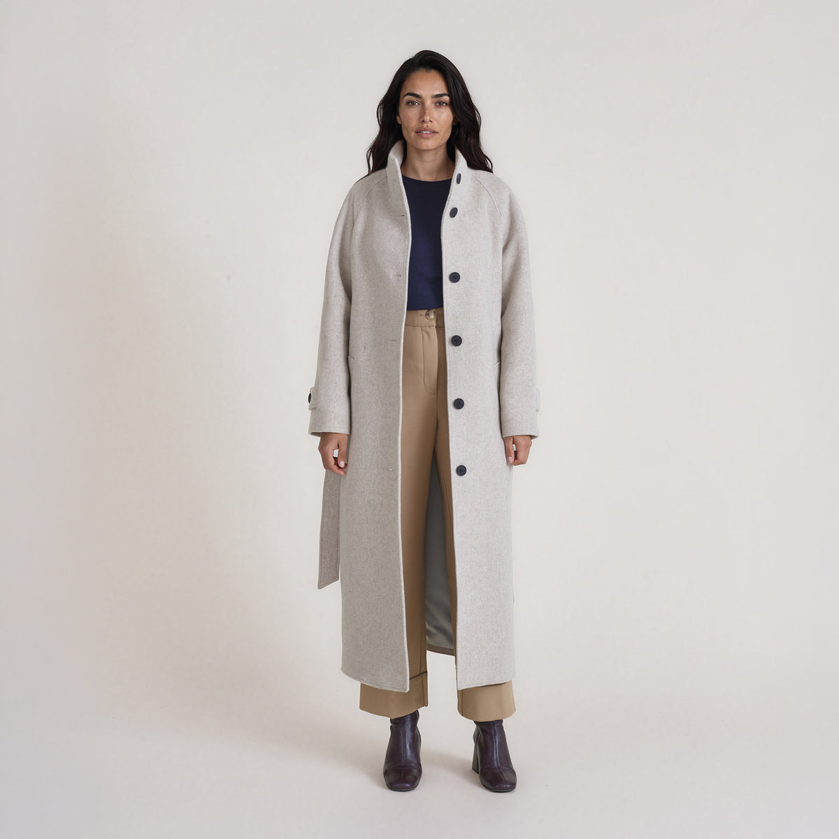 LANA-Raglan-Coat_woman_light-grey_front-full2 #color_light grey