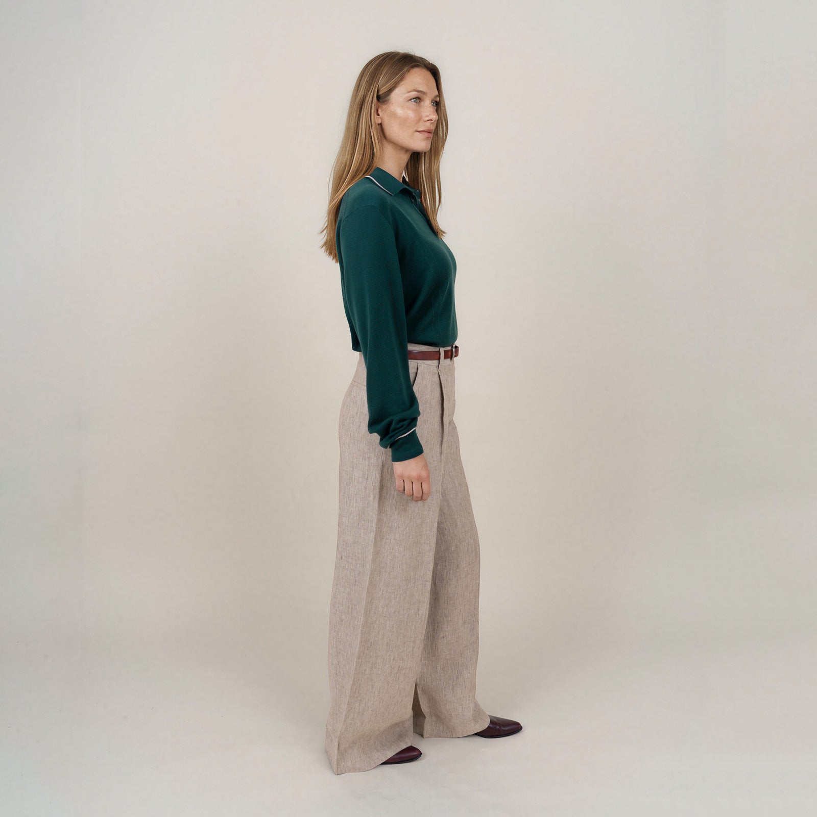 LEGNA Knit Polo Longsleeve