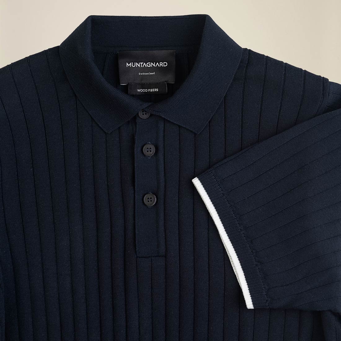 LEGNA Knit Polo Ribbed