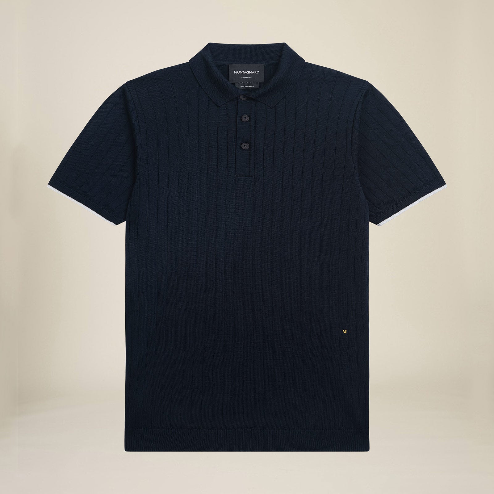 LEGNA Knit Polo Ribbed