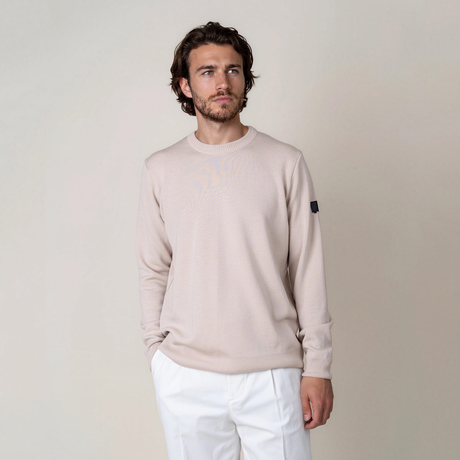 LEGNA-Sweater-Midweight_man_beige_front  #color_beige