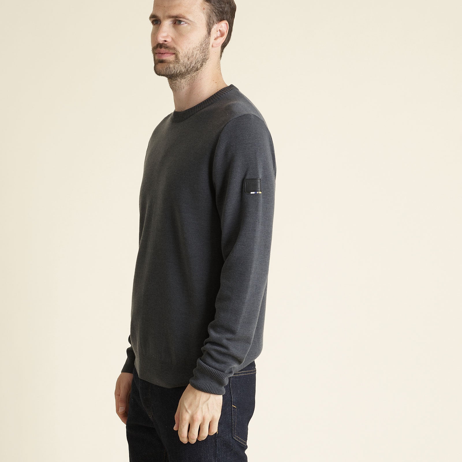 Milano-Knit-Strickpullover-LEGNA-MERINO_anthracite_men_side #color_anthracite