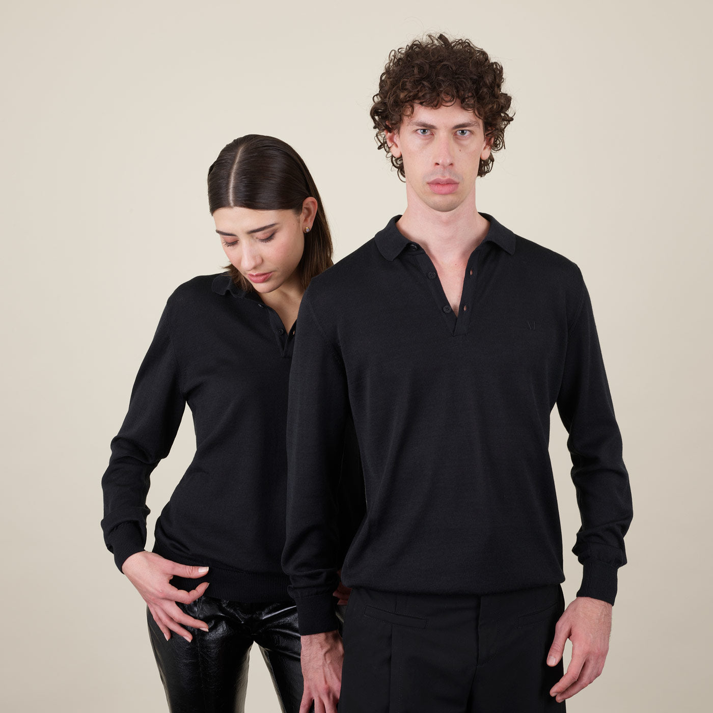 Single Knit Polo Pullover LEGNA-MERINO EXP