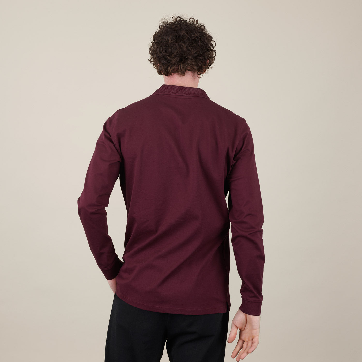 Longsleeve Piqué Polo Shirt_premium cotton #color_bordeaux