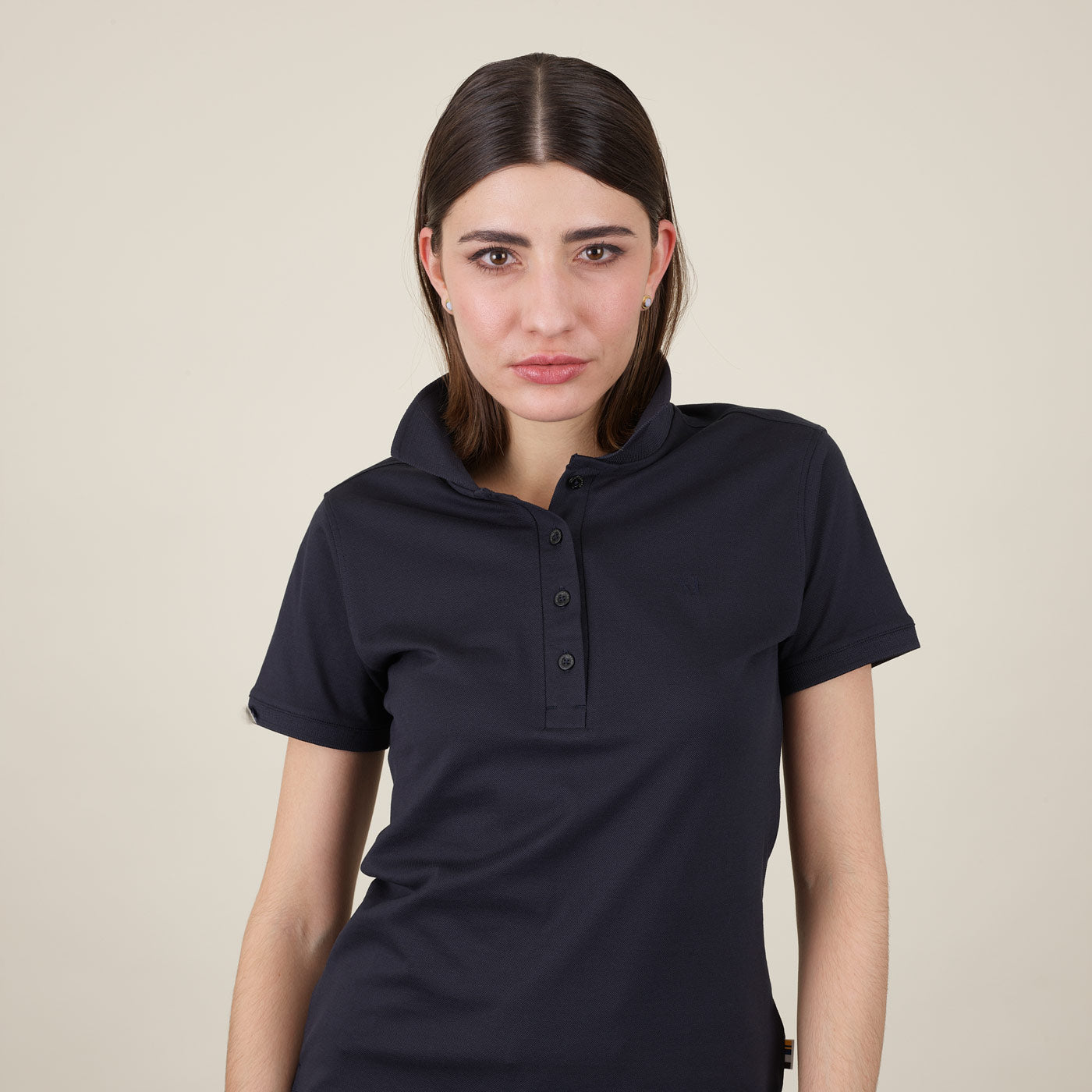 Poloshirt_premium cotton_women #color_dark blue