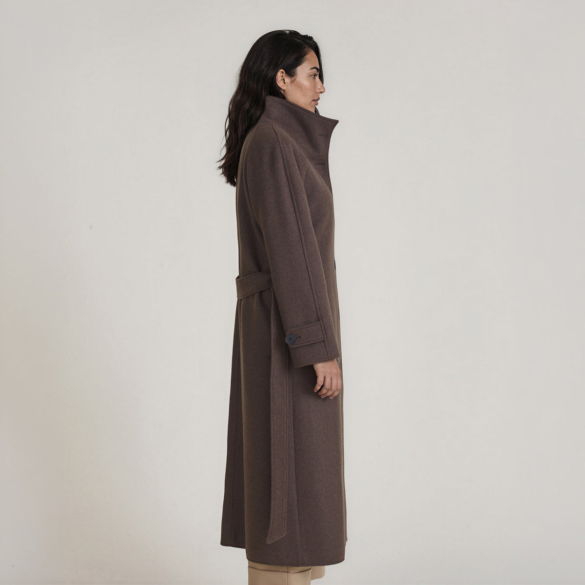 LANA-Raglan-Coat_woman_dark-brown_side #color_dark brown